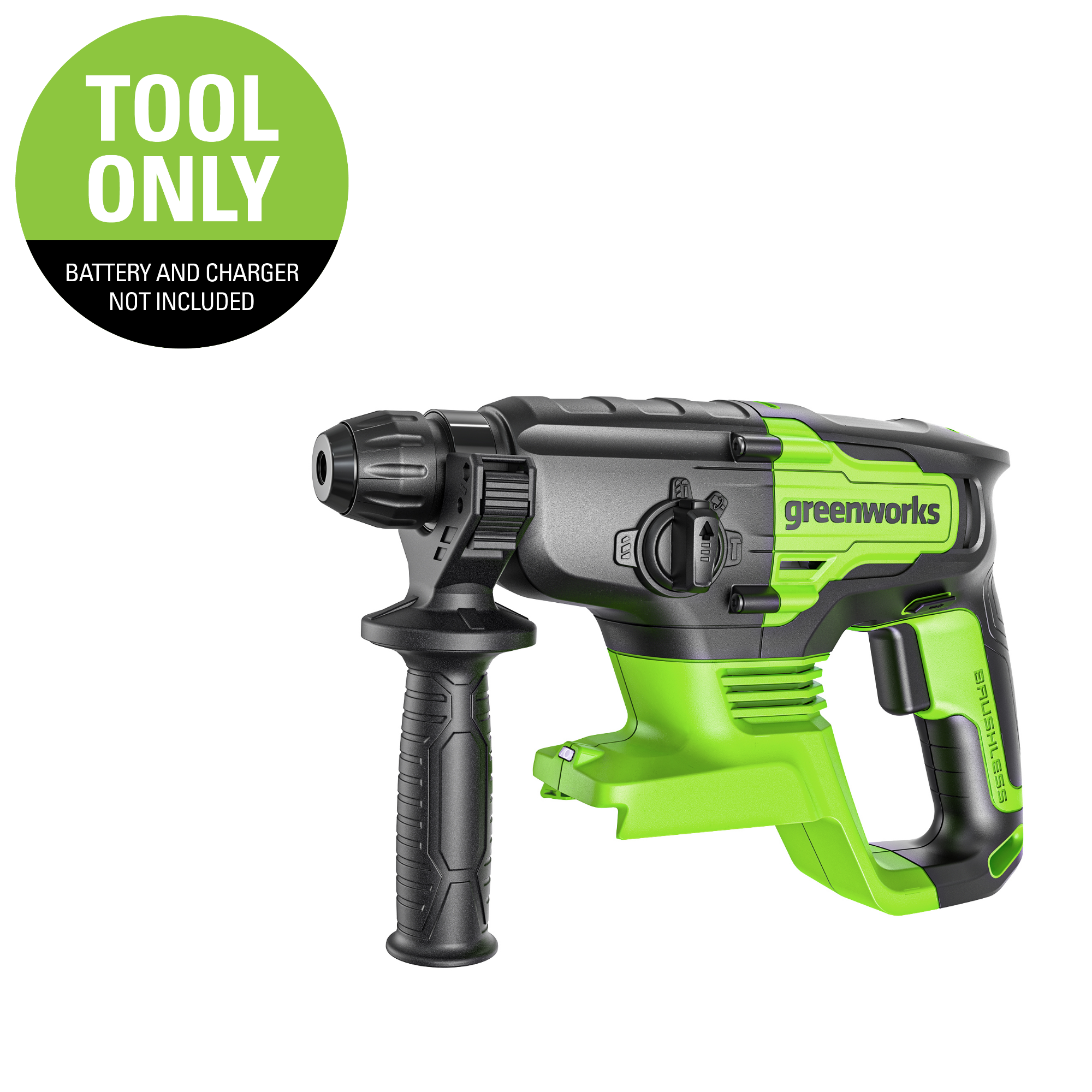 24V Brushless SDS-Plus Rotary Hammer | Greenworks Tools