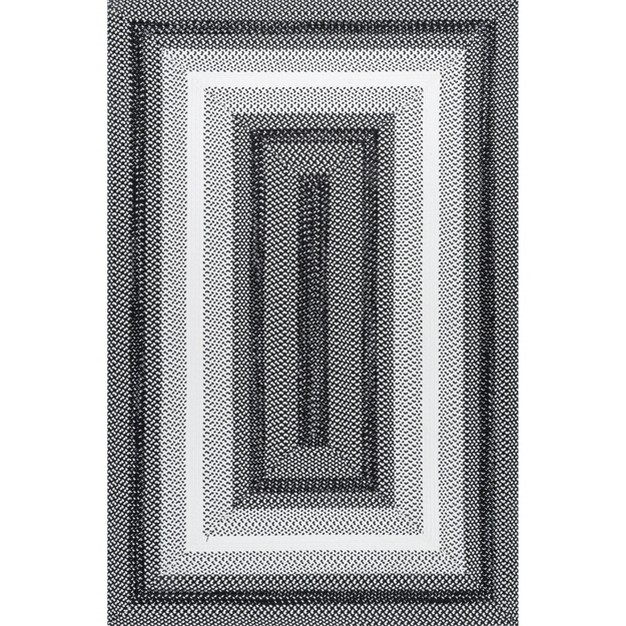 Nuloom Kaila Ombre Bordered Indoor And Outdoor Patio Area Rug