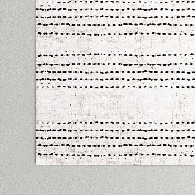 Holli Zollinger Linen Stripe Rustic Poster Society6