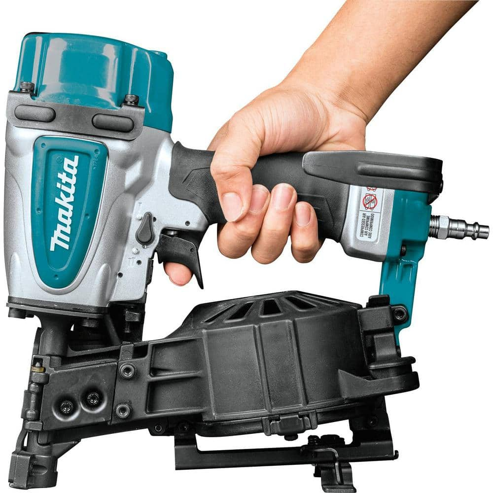 Makita 15 Degree 1-3/4 in. Pneumatic Coil Roofing Nailer AN454