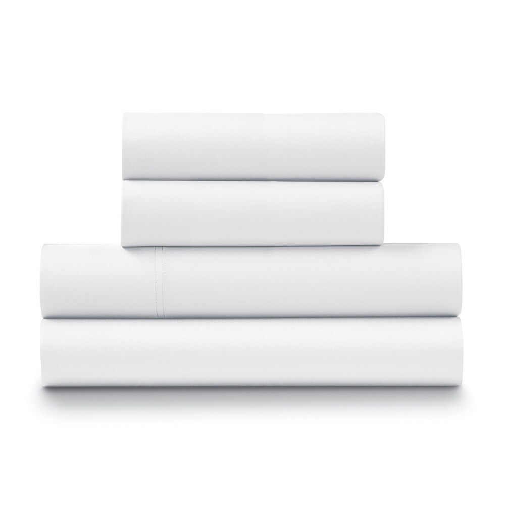 100% Cotton Percale Cool and Crisp Deep Pocket Sheet Set