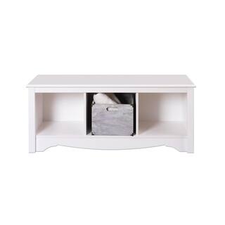 Prepac 20 in. H x 48 in. W x 15.75 in. D White Wood 3-Cube Organizer WSC-4820