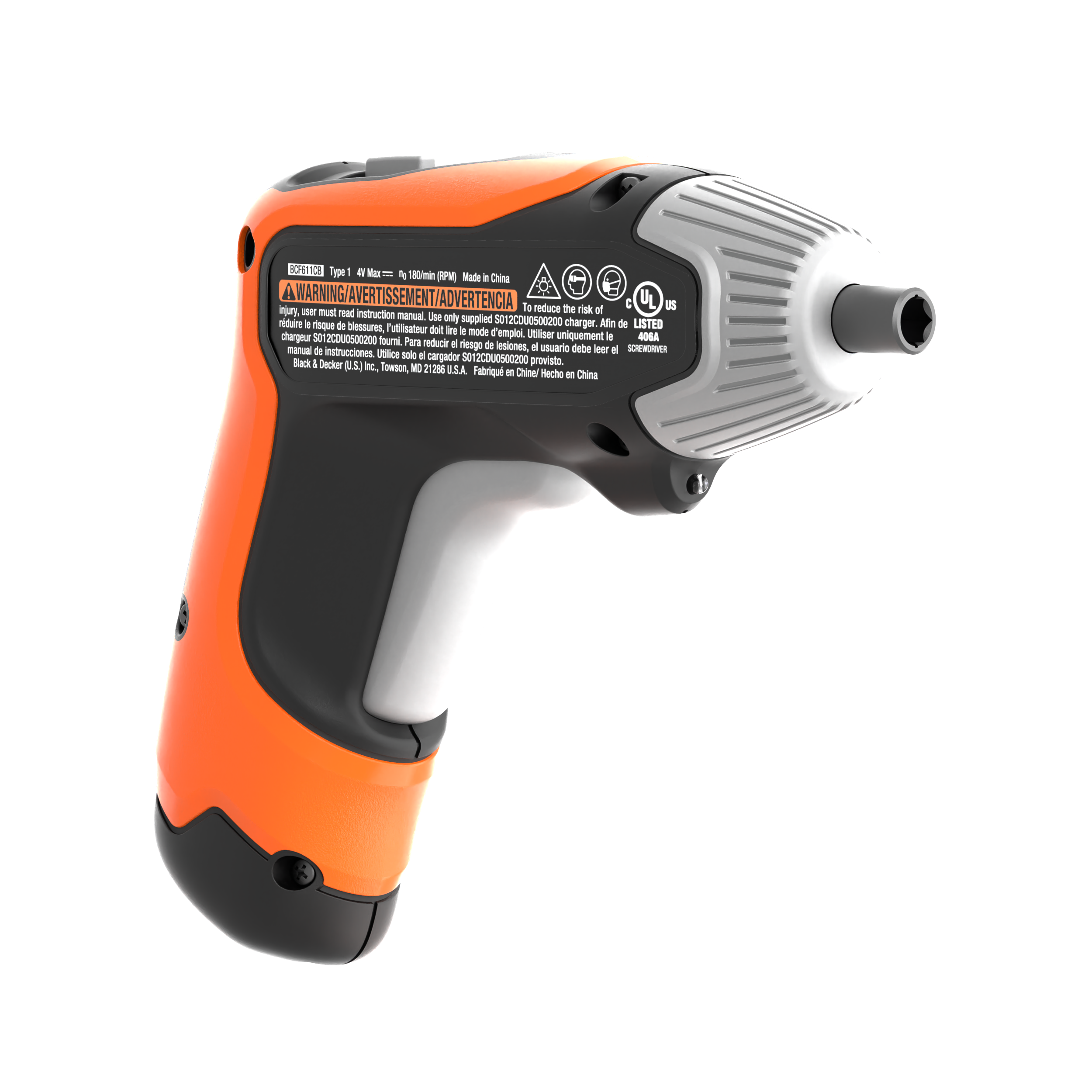 4V MAX* Cordless Screwdriver with 1-inch Screwdriver Bits