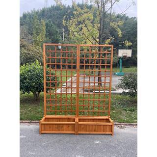 Ejoy 64 in. x 80 in. x 12 in. Solid Wood Garden Trellis with Planter Box TrellisWithPlanter_32x80x12_Combo