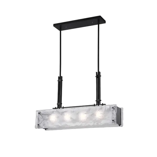 Assunta 4 Light Chandelier With Black Finish