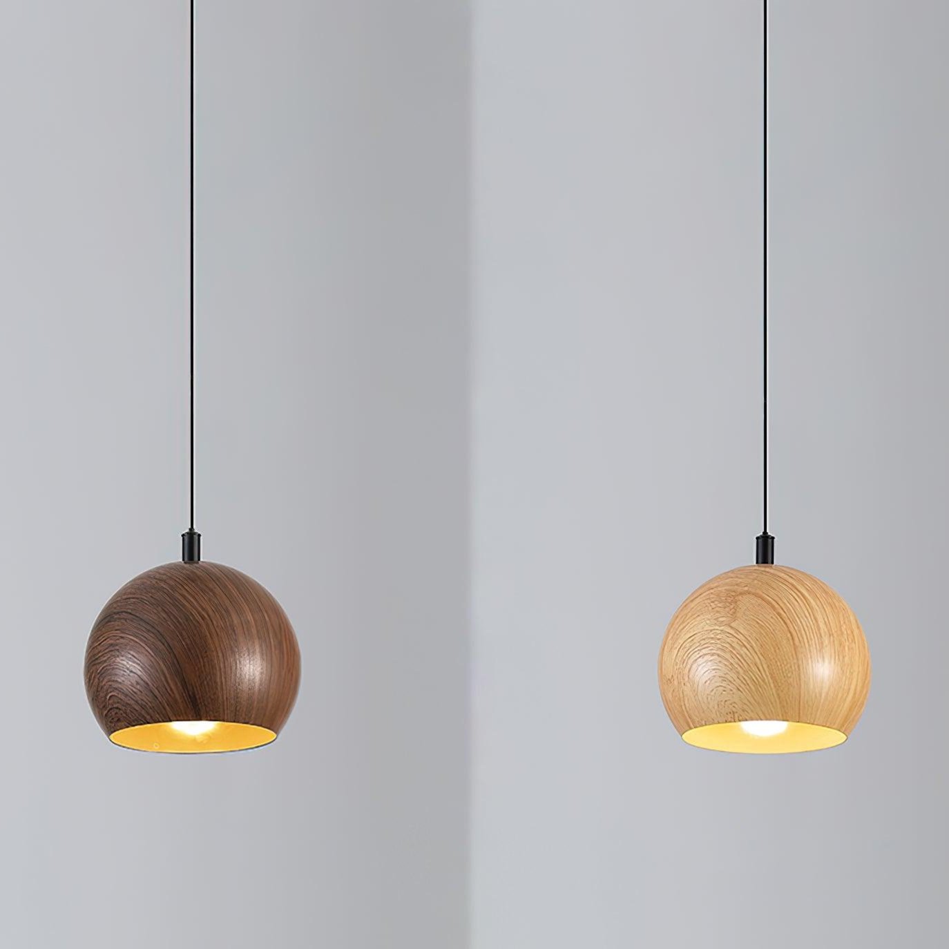 Wood Grain Pendant Lamp