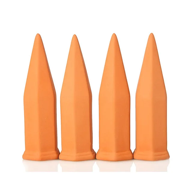 China garden supplies Set of 4 Terracotta Plant Waterer Terracotta Plant Self Watering Spikes for Indoor   Outdoor Plants