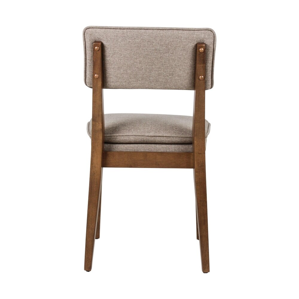 East at Main Solid Wood Upholstered Dining Chairs (Set of 2)