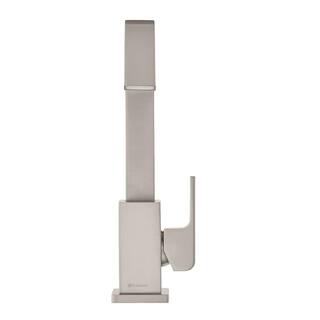 Glacier Bay Farrington Single Hole Single-Handle High-Arc Bathroom Faucet in Brushed Nickel HD67524W-6104