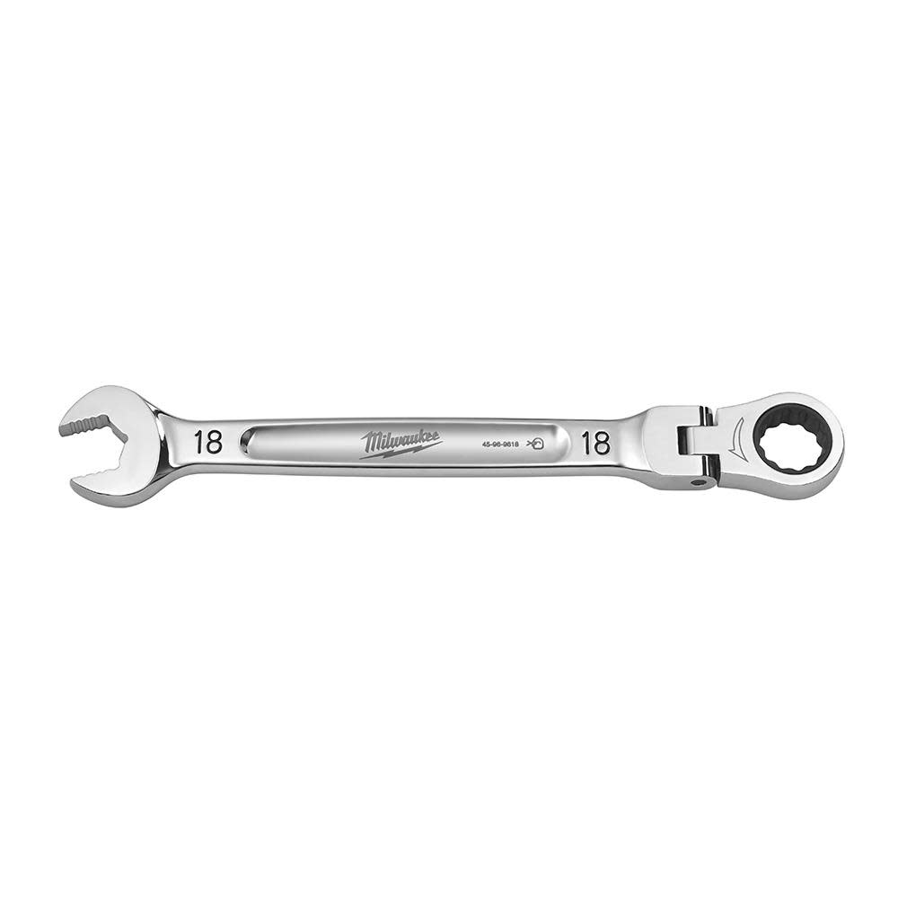 Milwaukee Combination Wrench Flex Head Ratcheting 18mm 45-96-9618 from Milwaukee