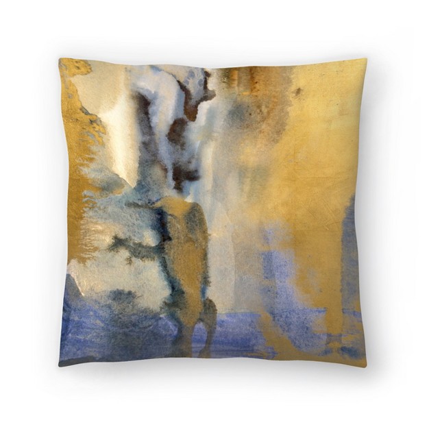 Americanflat Abstract Gold Dust Ii By Hope Bainbridge Throw Pillow