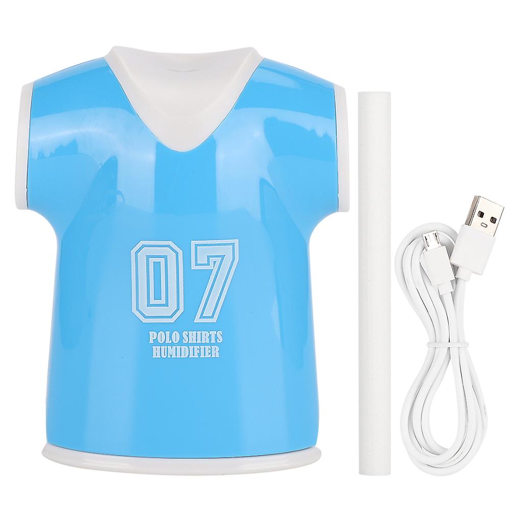 Shirt Shape Air Humidifier Mini Usb Night Light Portable Humidifier For Home Blue