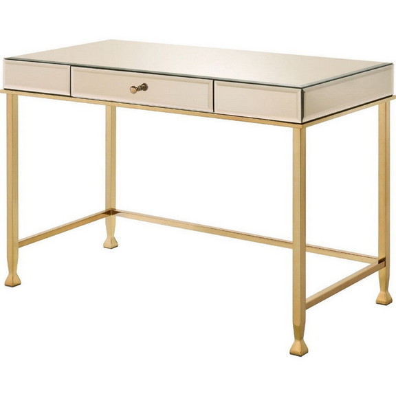 Benjara BM250400 Rectangular Storage Writing Desk ...