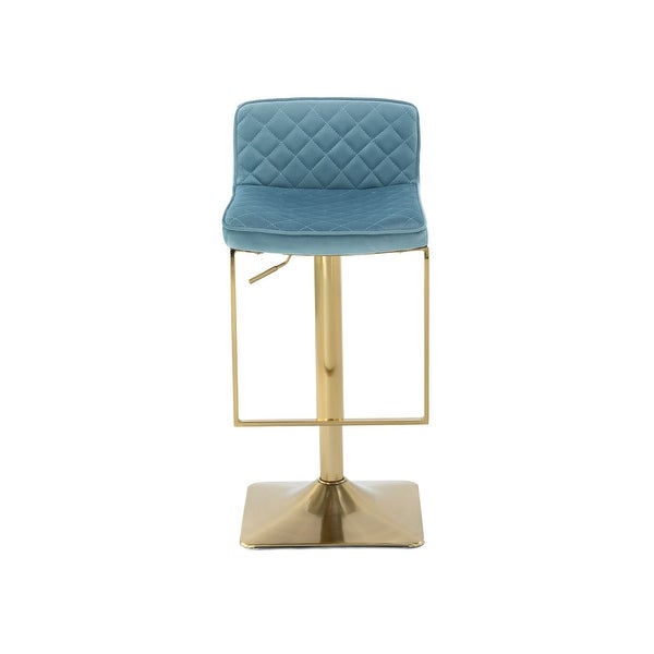 Swivel Velvet Barstool Chairs with Back ( 1pc/ctn )