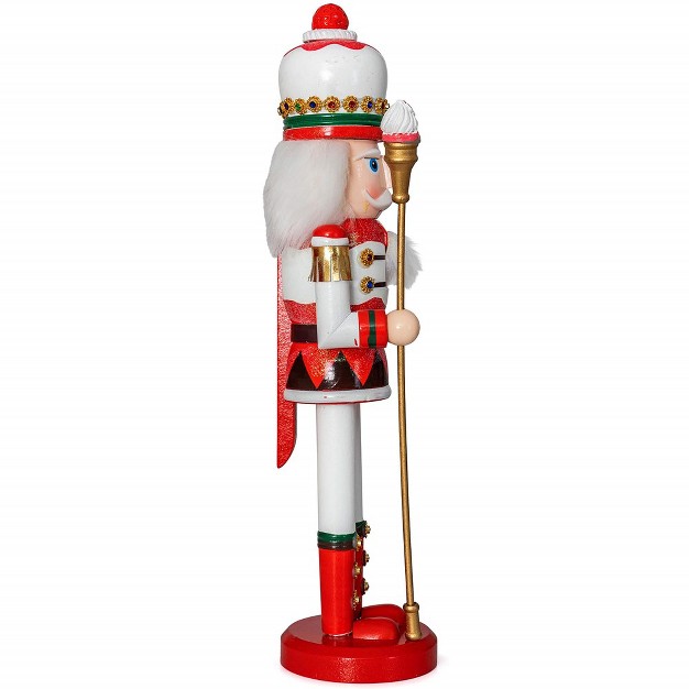 Ornativity Strawberry Toy Soldier Wooden Nutcracker 15 In