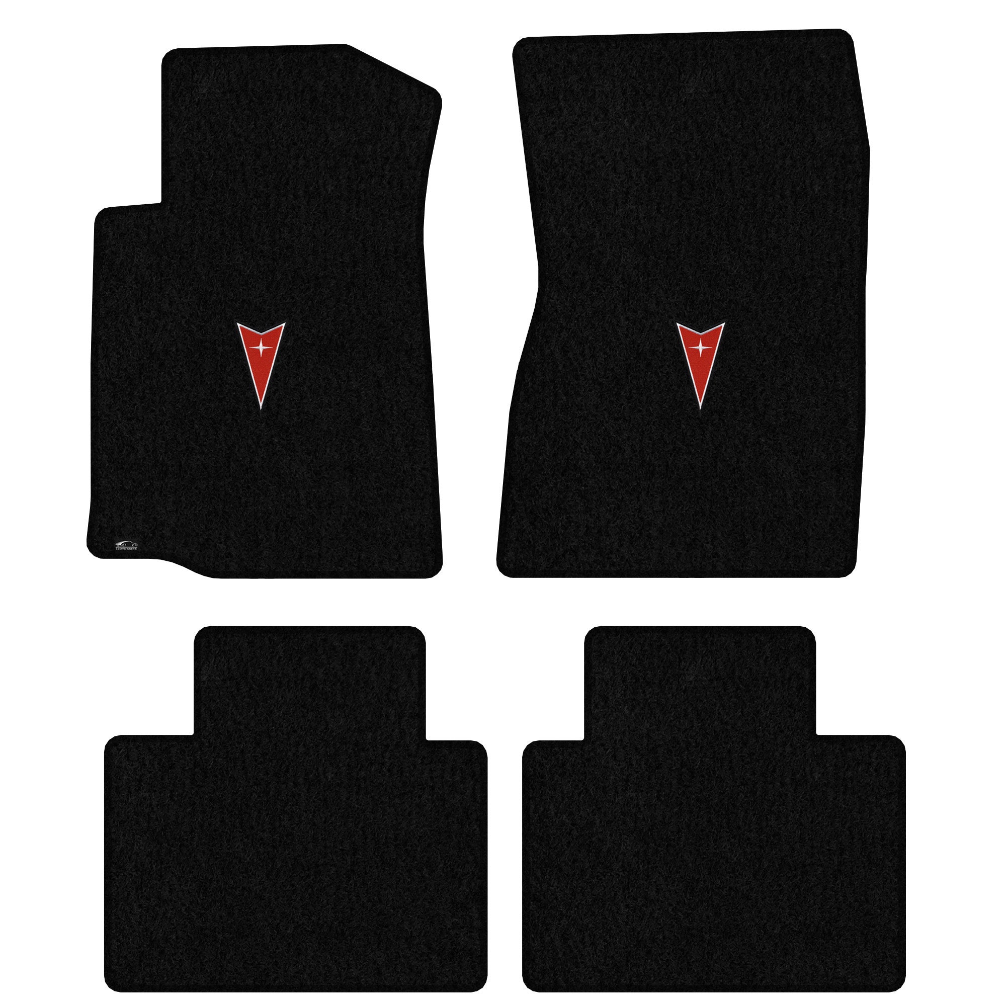 Lloyd Mats Custom Fit Floor Mats for Pontiac G8 2008-2009 LogoMat 4Pc Set Black