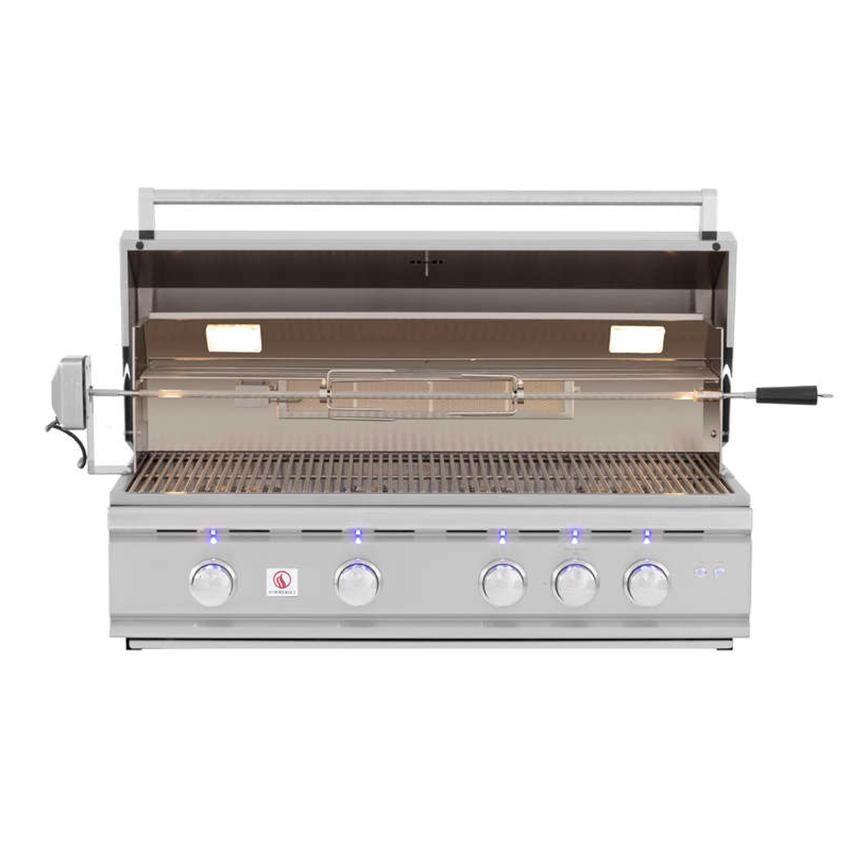 Summerset TRL 38-Inch 4-Burner Built-In Natural Gas Grill With Rotisserie