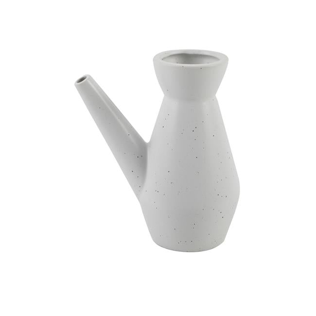 Flora Bunda CTC1786E-SPWH 7' Ceramic Watering Can&Speckle White