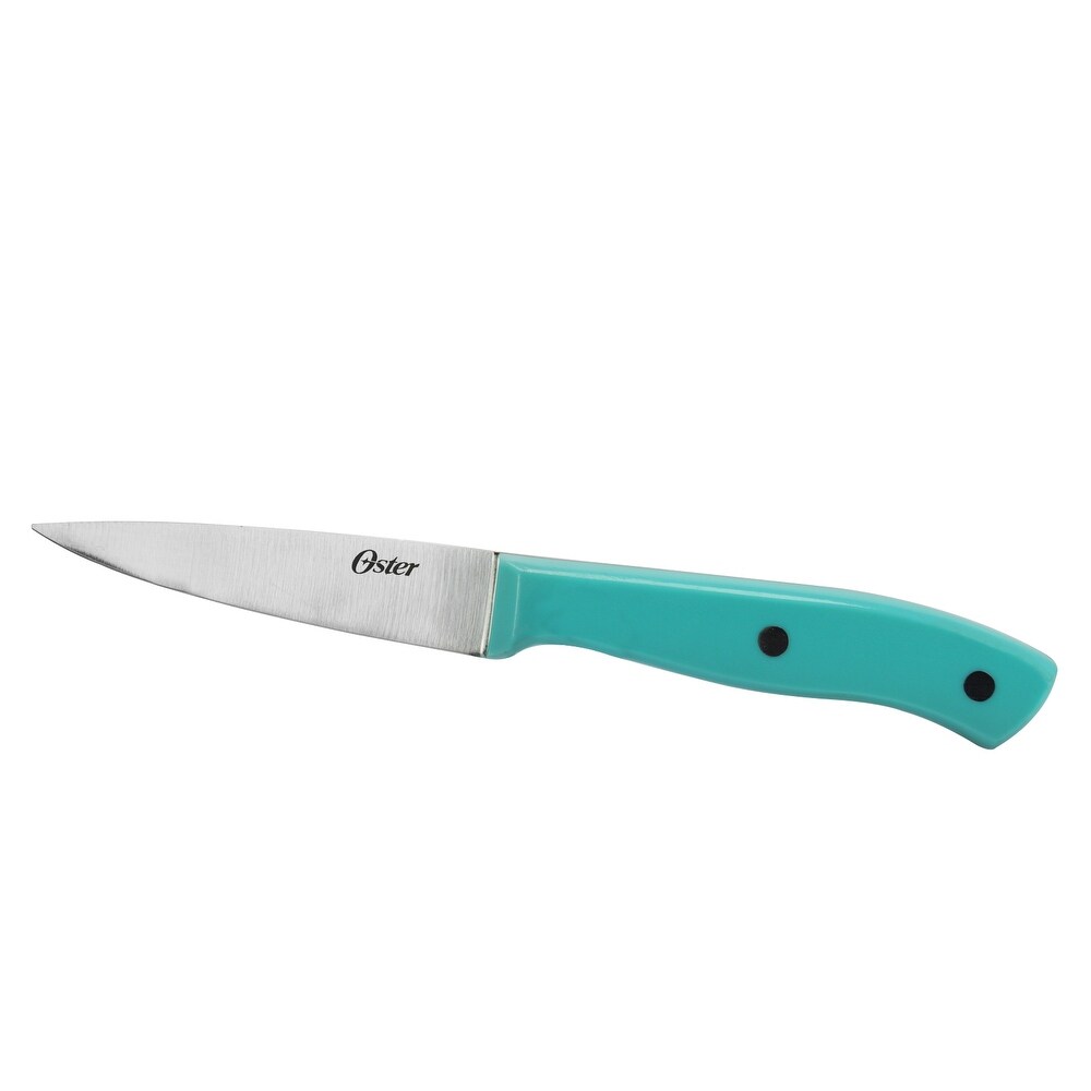 14 Piece Lightweight Stainless Steel Cutlery Set with Teal