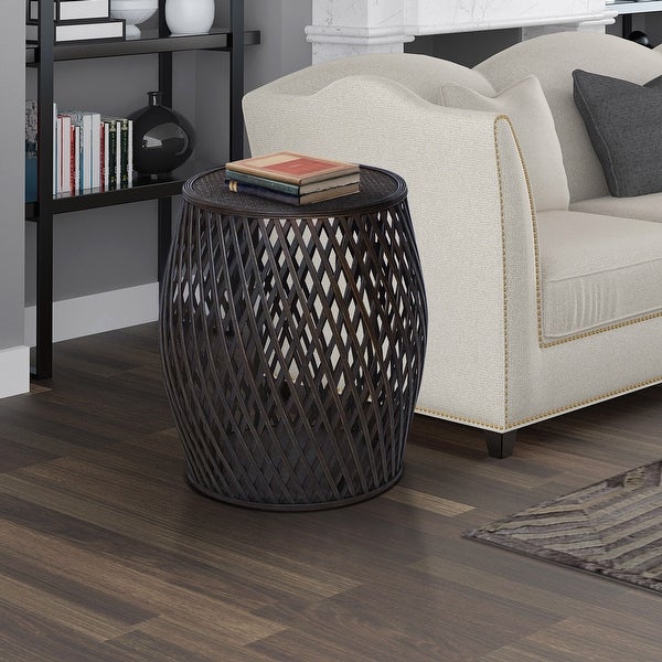 Bora Bora Contemporary Criss-Cross Side Table