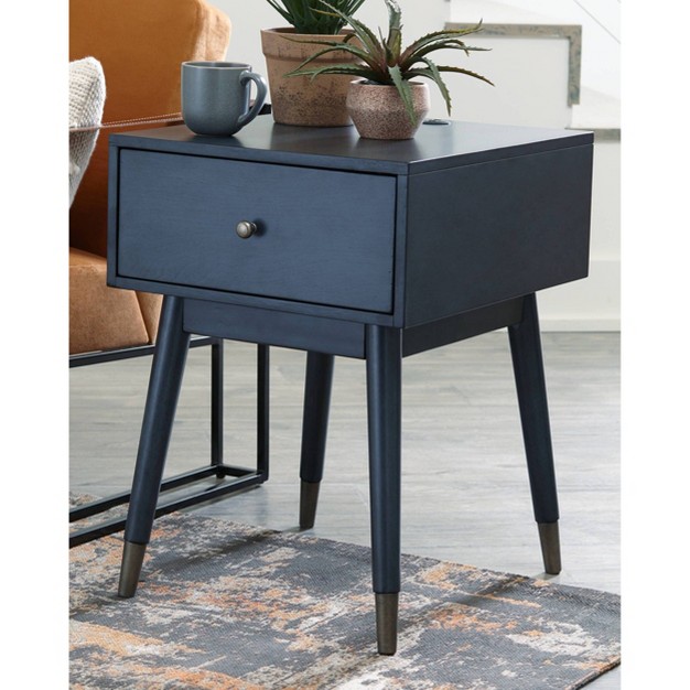 Paulrich Side Table Antique Blue Signature Design By Ashley