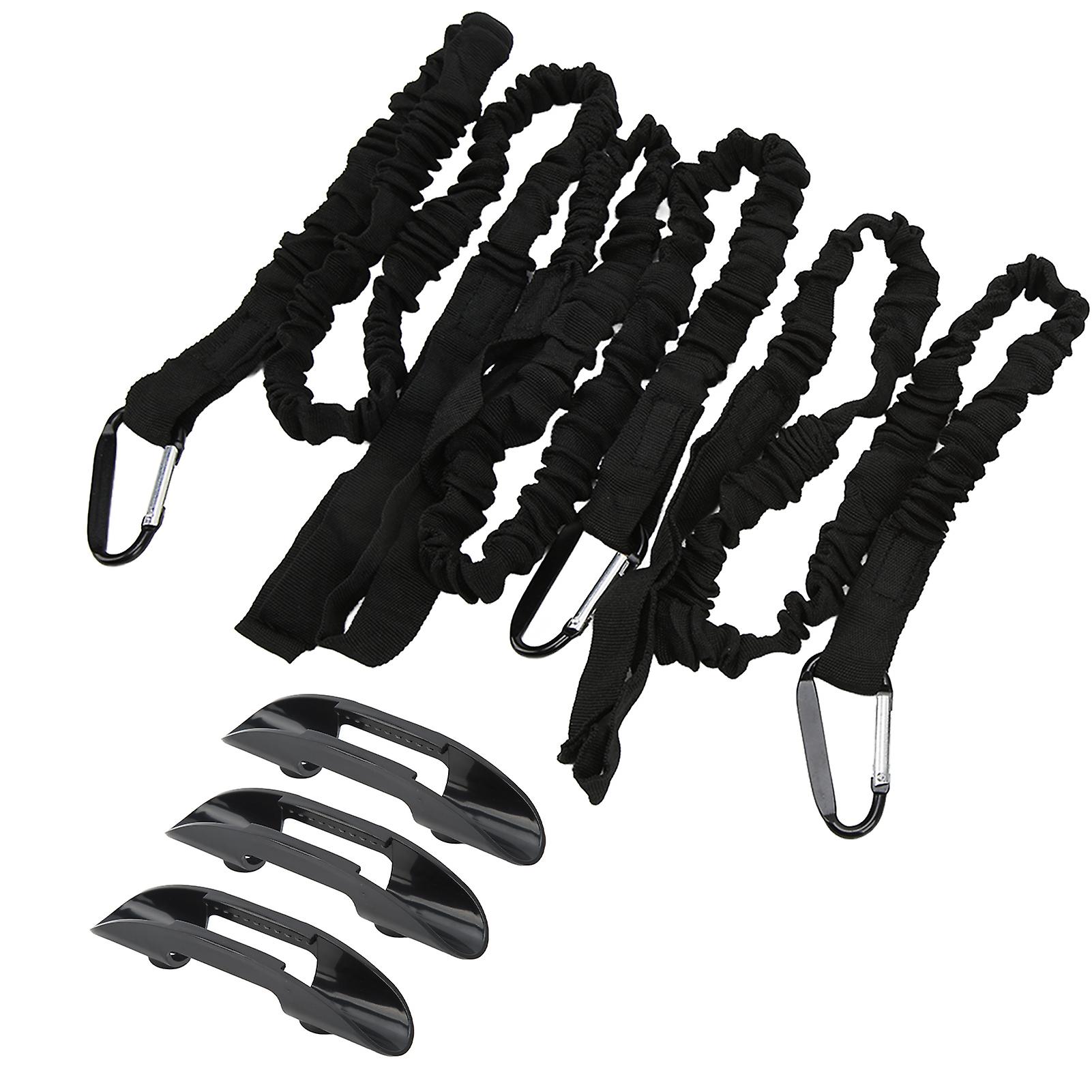 3pack Kayak Paddle Bungee Lanyard Elastic Leash Paddle Holder Clip For Canoe Inflatable Plastic Boat