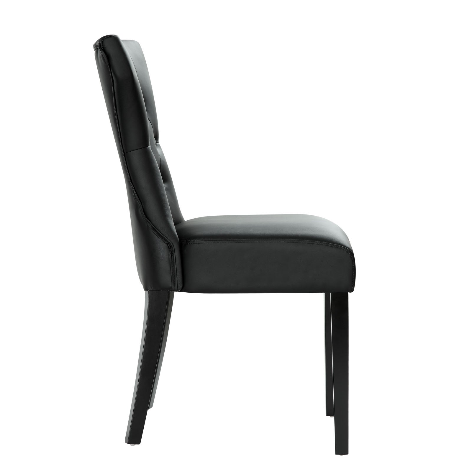 Modway Silhouette Leatherette Dining Side Chair， Multiple Colors