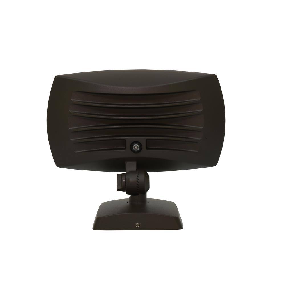 Commercial Electric 175W Equivalent Integrated LED Bronze Outdoor Residential WallFlood Light 5000 Lumens FSNX50-PC-4K-BZ