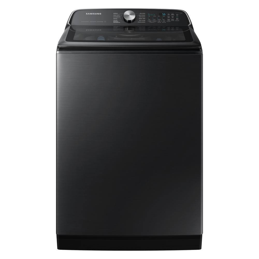  5.5 cu.ft. Extra-Large Capacity Smart Top Load Washer with Super Speed in Brushed Black WA55CG7100AV