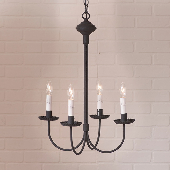 Irvin's Tinware 9202BKG 4 Arm Grandview Chandelier...