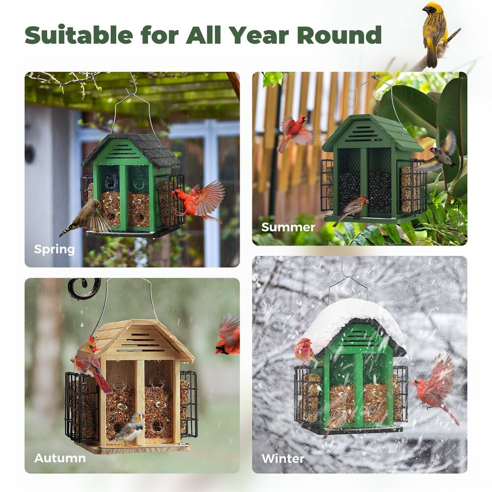 Bird Feeder for Outside  Hanging Wild Birdfeeder