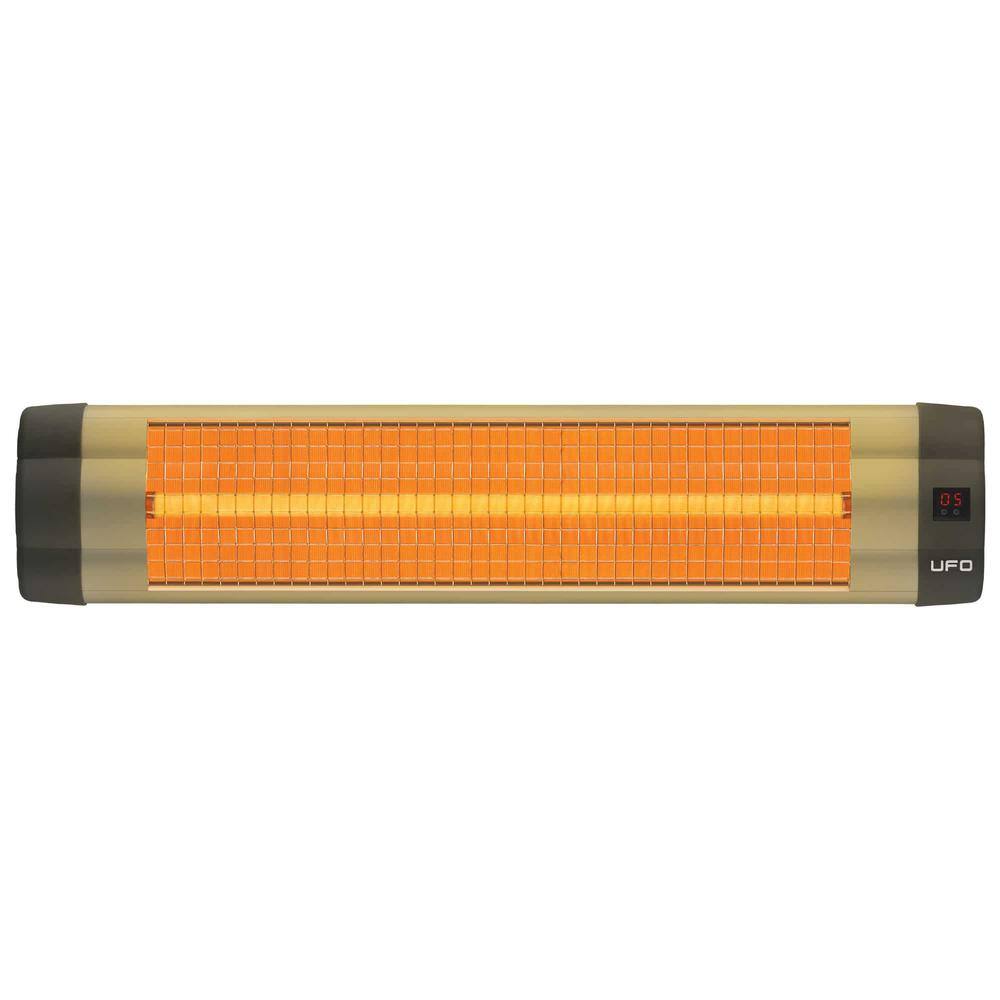 UFO UK-15 Efficient Electric Infrared Heater with Remote Control 1500-Watt Bronze Color UFOUK15