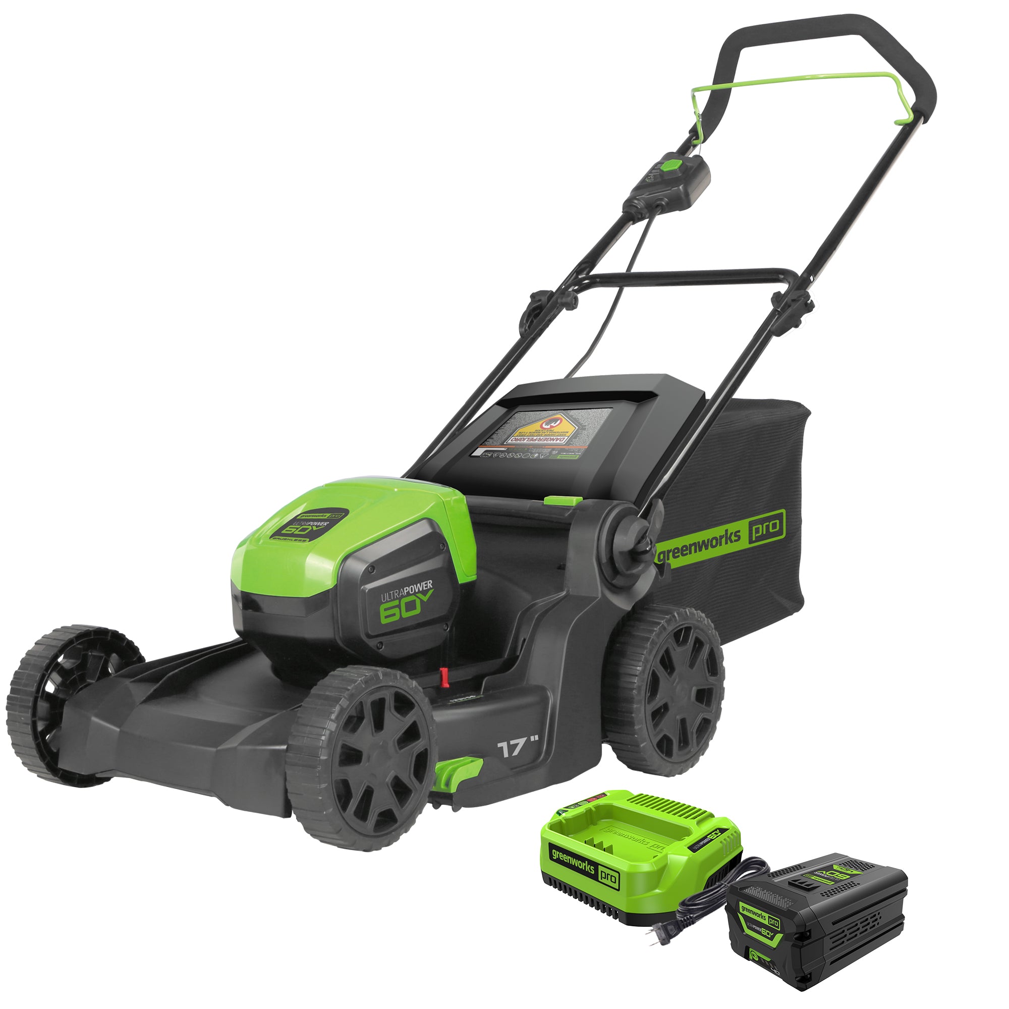 60V 17-Inch Cordless Lawn Mower | Greenworks Pro