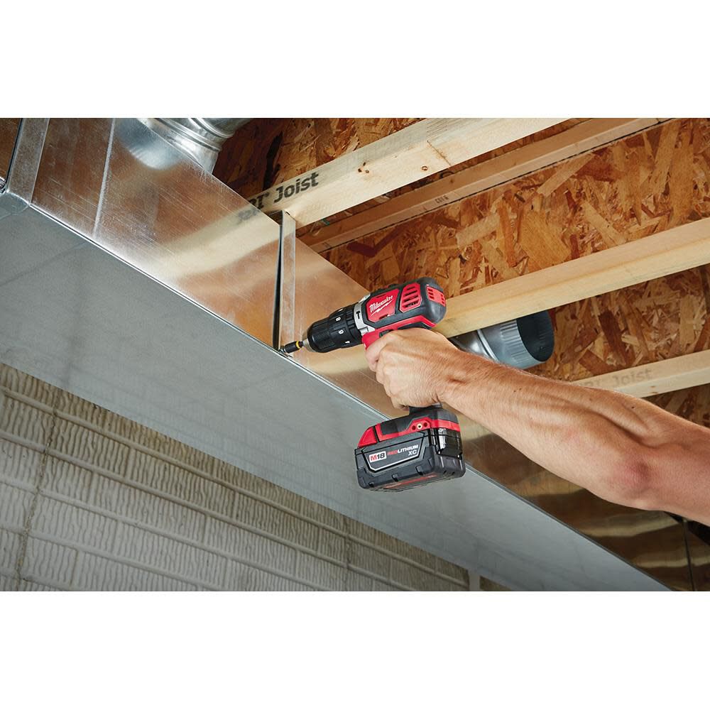 Milwaukee M18 Compact 1/2 in. Hammer Drill/Driver Kit with XC Batteries 2607-22 from Milwaukee