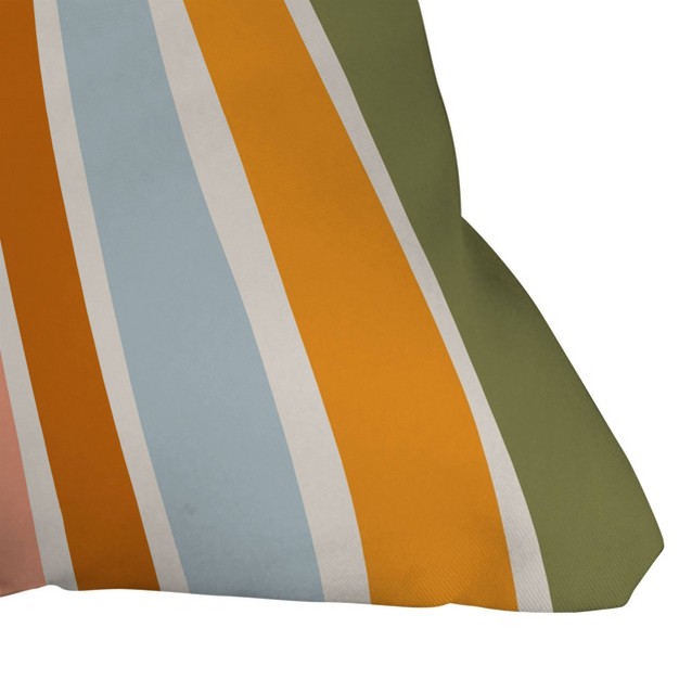 Lane And Lucia Late Summer Rainbow Square Throw Pillow Orange Deny Designs