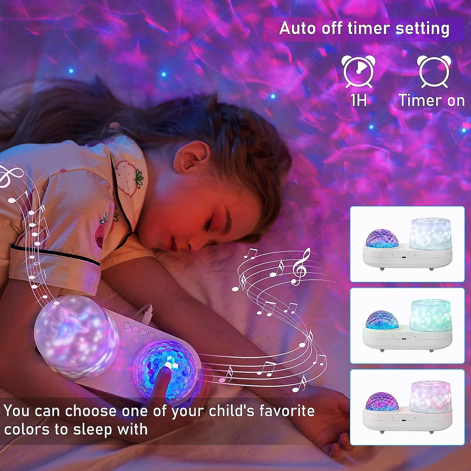 Ocean Night Light Projector， Kids Galaxy Projector For Bedroom， Nebula Star Projector With Usb Cable， 360 Degree Rotation Kid Night Light Lamp For Dec