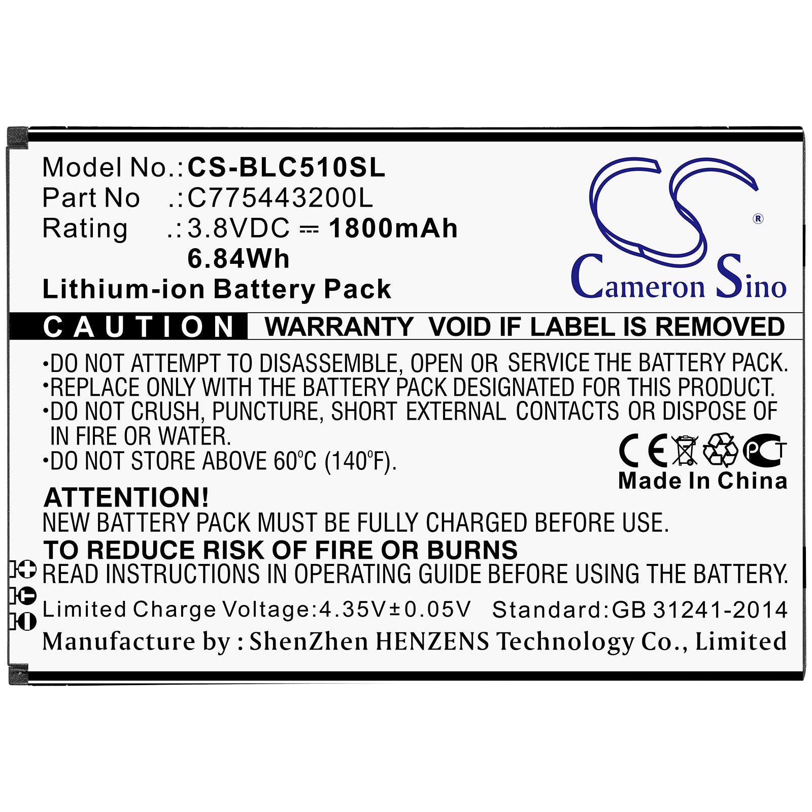 BLU C050 C5L Replacement Battery BatteryClerkcom Mobile Phone