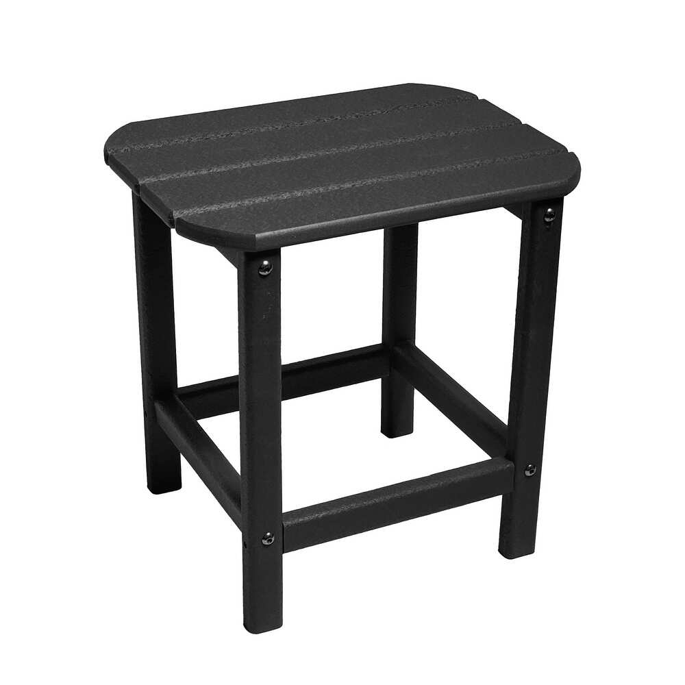 ResinTeak  Weather HDPE Recyclable Plastic Outdoor Side Table  Red