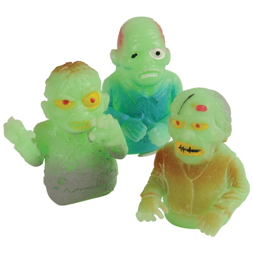 U.S. Toy 4407 GID Zombie Finger Puppets