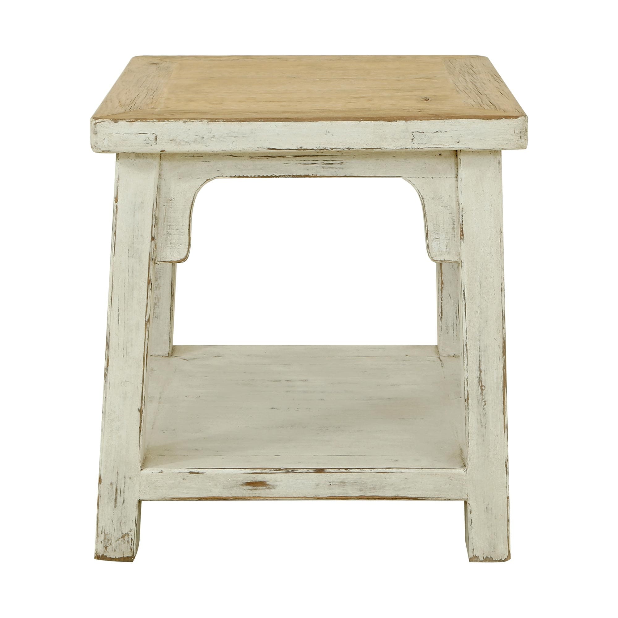 Artissance Amalfi Side Table， 24 Inch Tall， Antique Off White - 22