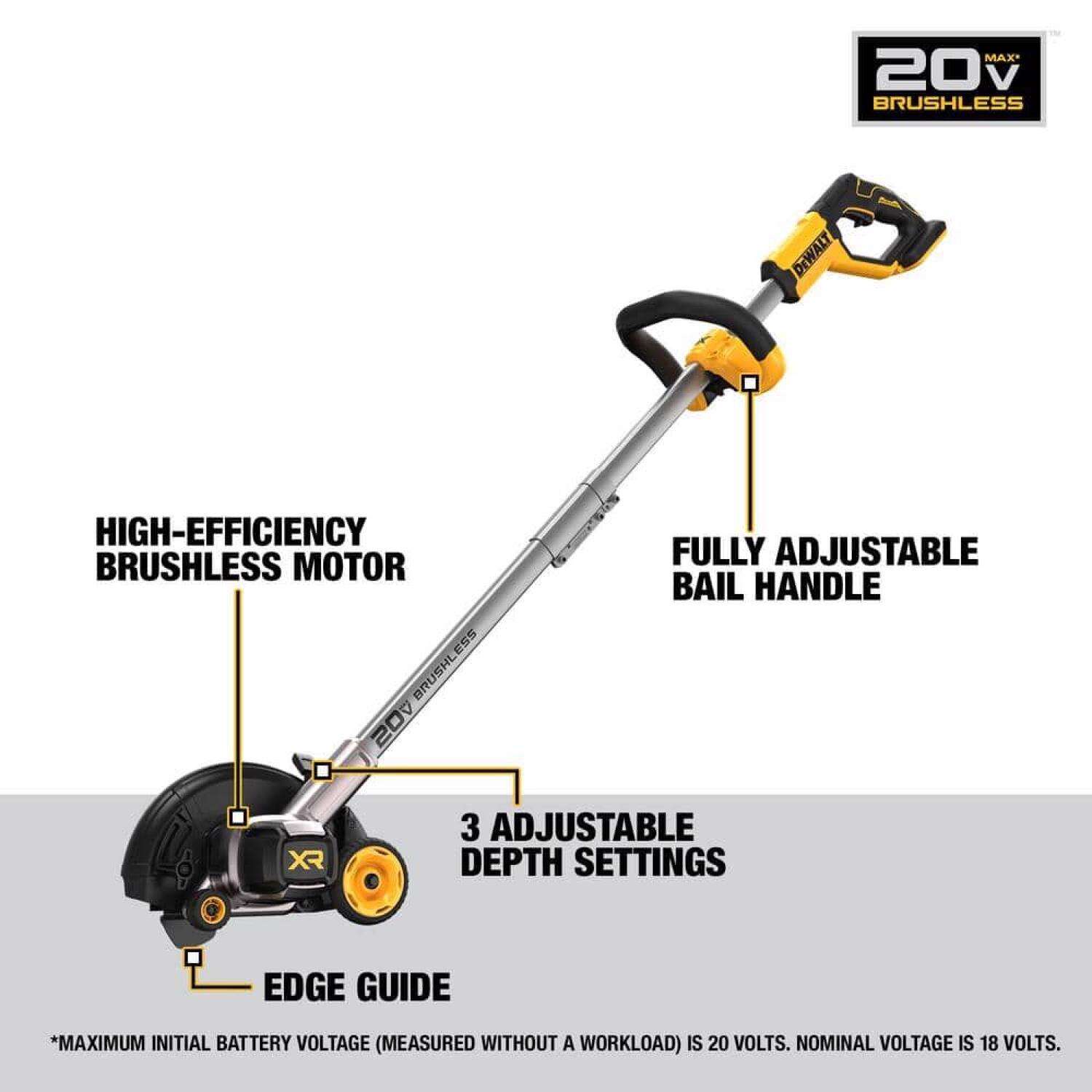 DW MAX DCED400B 2 in. 20 V Battery Edger Tool Only