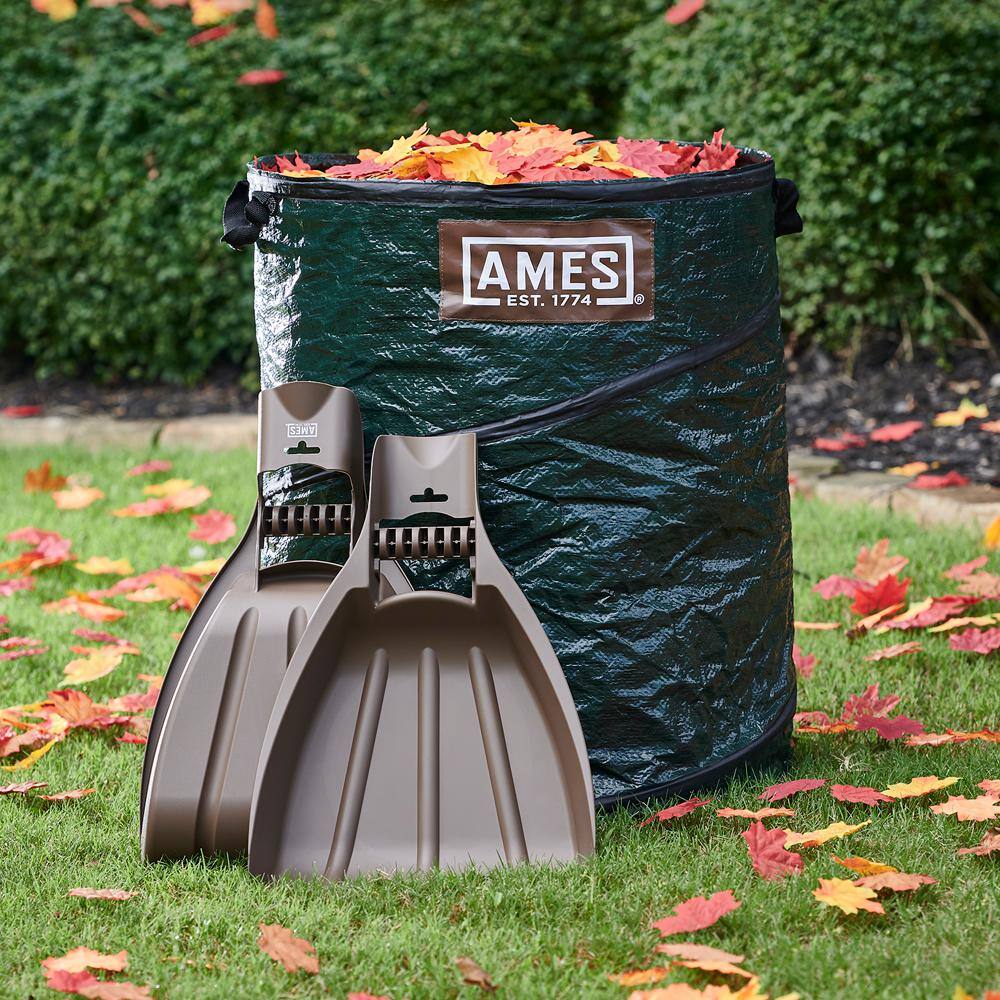 Ames Leaf Collecting Tool Set with Garden Claws and Collapsible Garden Waste Bag for Leaves Mulch and Other Debris 20212223