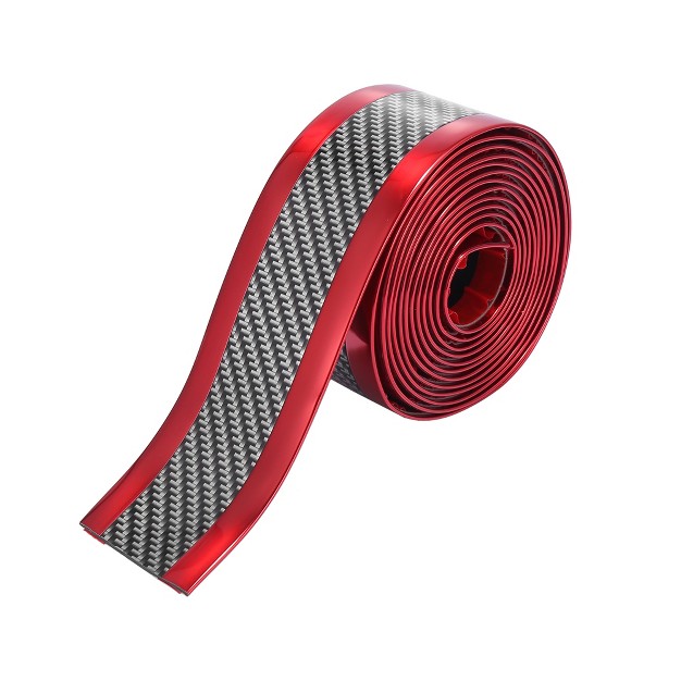 Unique Bargains Car Door Sill Protector Carbon Fiber Edge Strip Cover