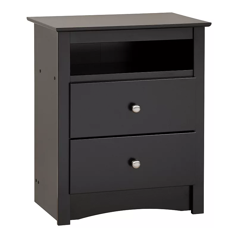 Prepac Tall 2-Drawer Nightstand