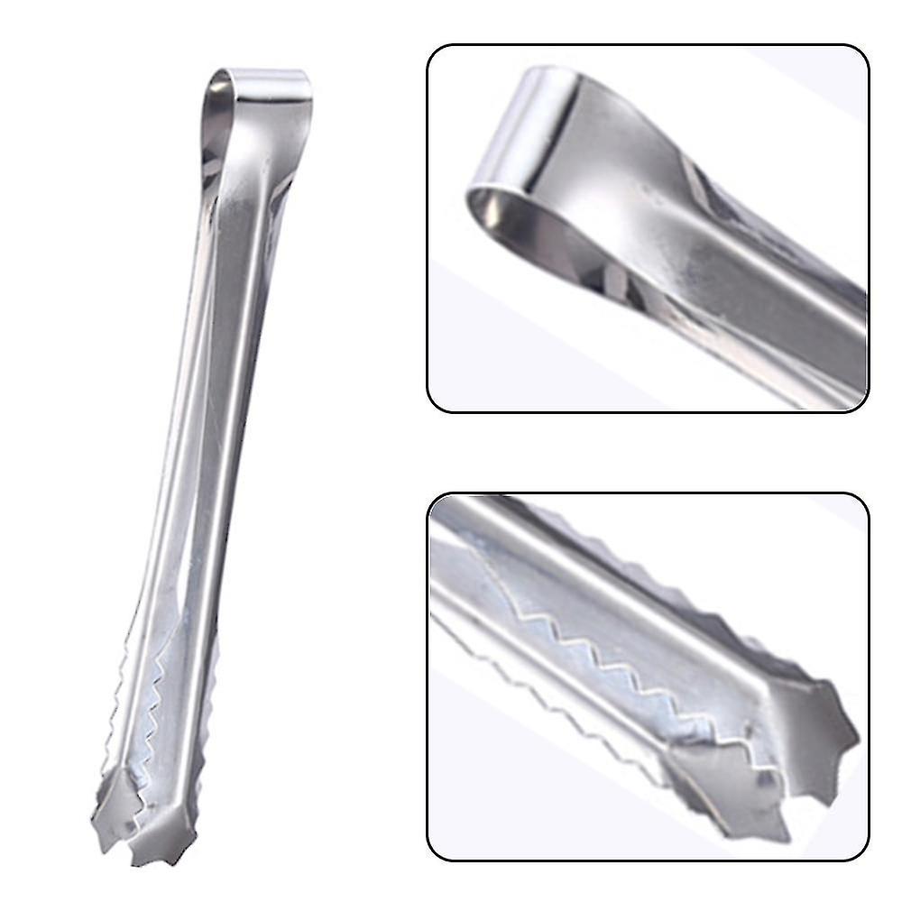 Stainless Steelice Tongs For Ice Bucket Ice Cube Serving Tongs With Teeth