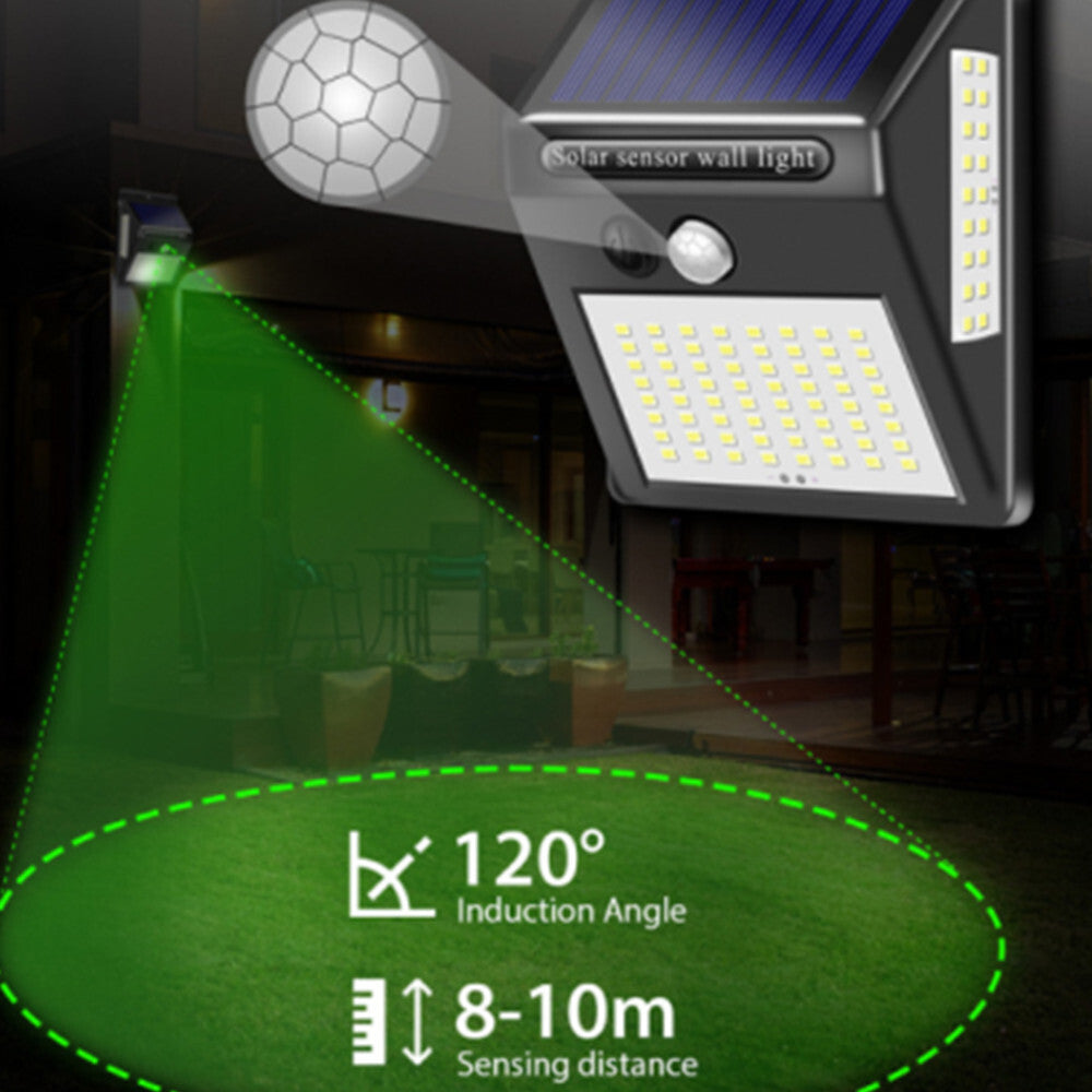 Solar Motion Light 16 Leds Auto On / Off Security Wireless for Outdoor Garden Wall Fence Step Driveway Stairs Gutter Yard Patio Pool Lights