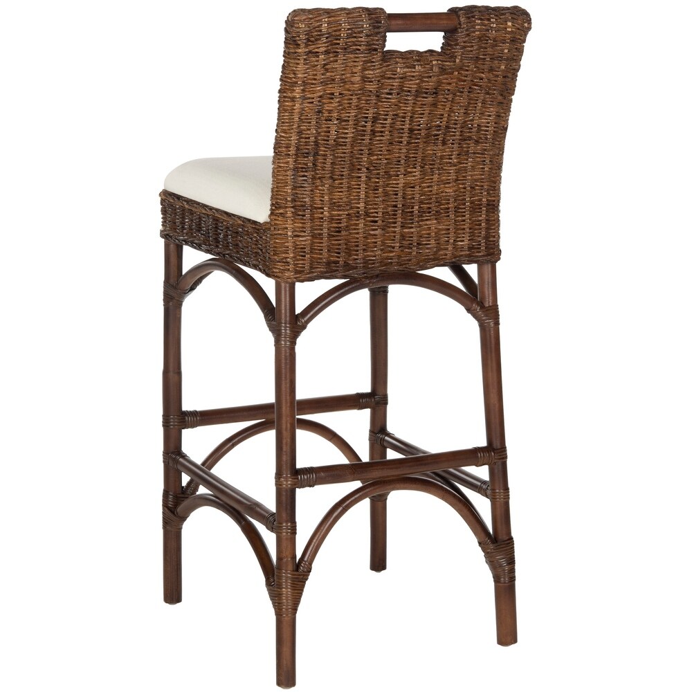 SAFAVIEH 17.75  inch Fremont Brown Barstool   18\