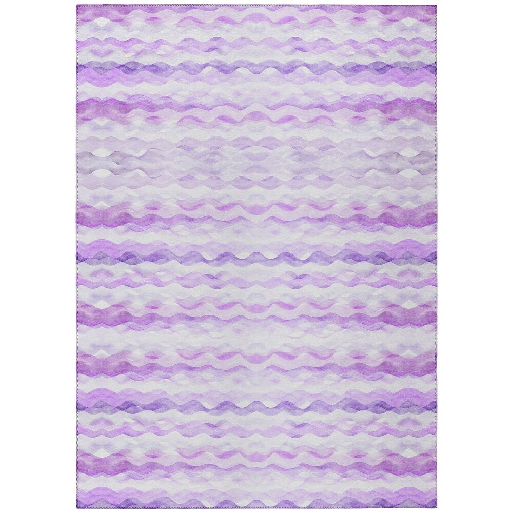 Indoor/ Outdoor Surfside Ombre Wave Washable Rug New