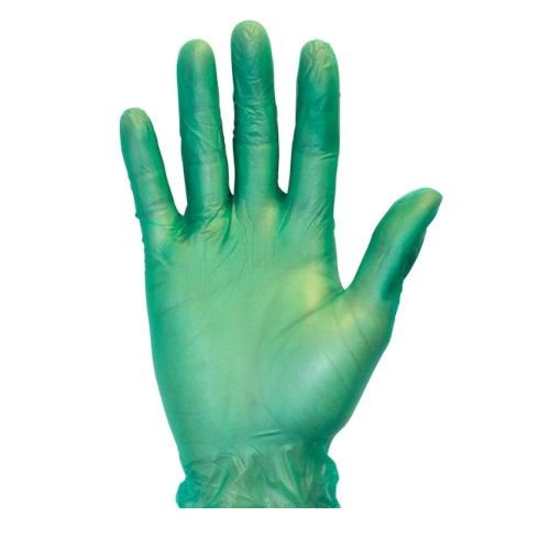 Safety Zone GVP9-1-GR Powder-Free Vinyl Gloves， Small， Green， Case of 1000