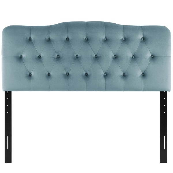 Carson Carrington Labbetorp Twin Diamond Tufted Velvet Headboard - - 28502190